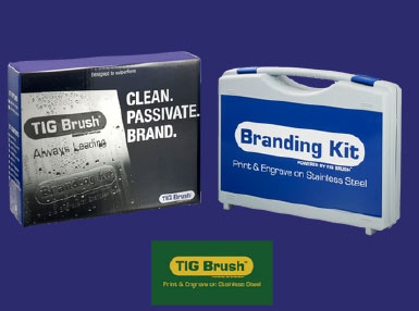 Kit de marcado profesional TIG BRUSH para acero inoxidable