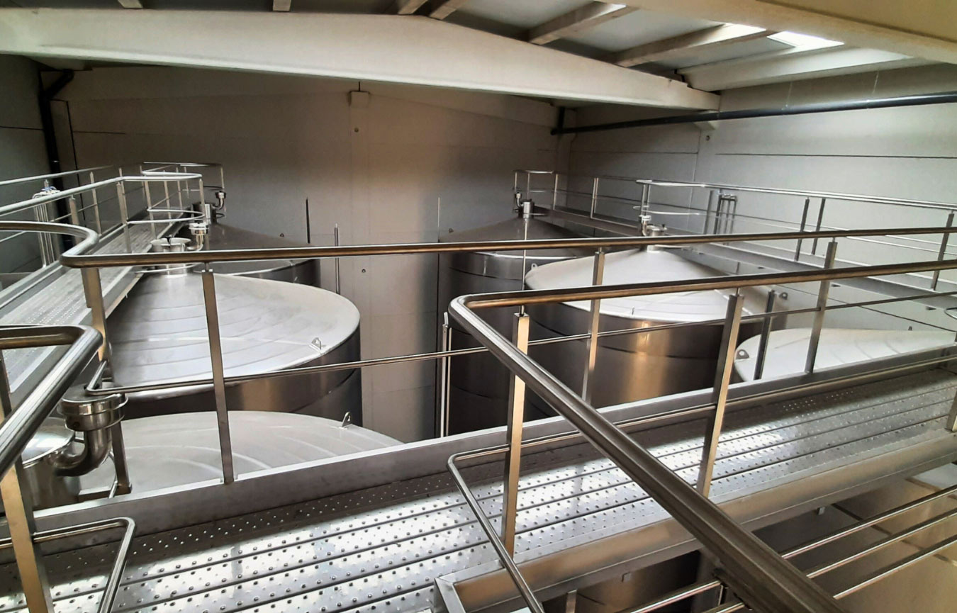Pasivado de tuberías de bodega en acero inoxidable